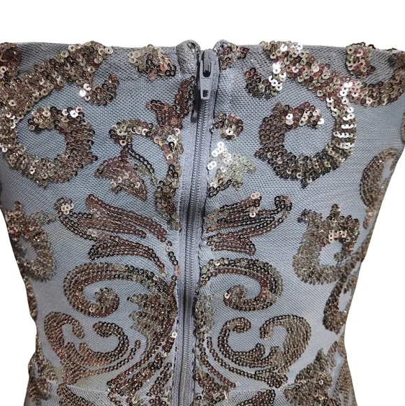 carter sequin scroll a-line formal dress Carter Sequin Scroll A-Line Formal Dress